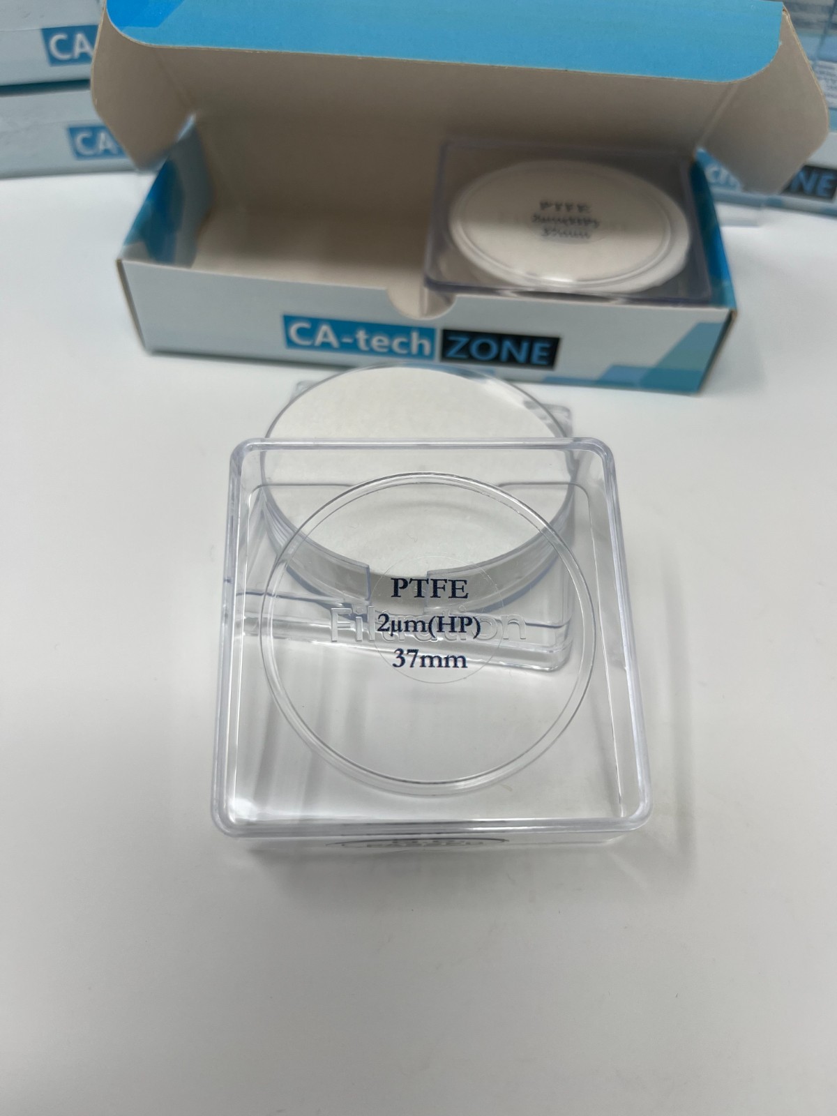 Membrane Filter PTFE Hydrophobic(2 μm) 37 mm (PP Supports)(without ring)(100/pk)