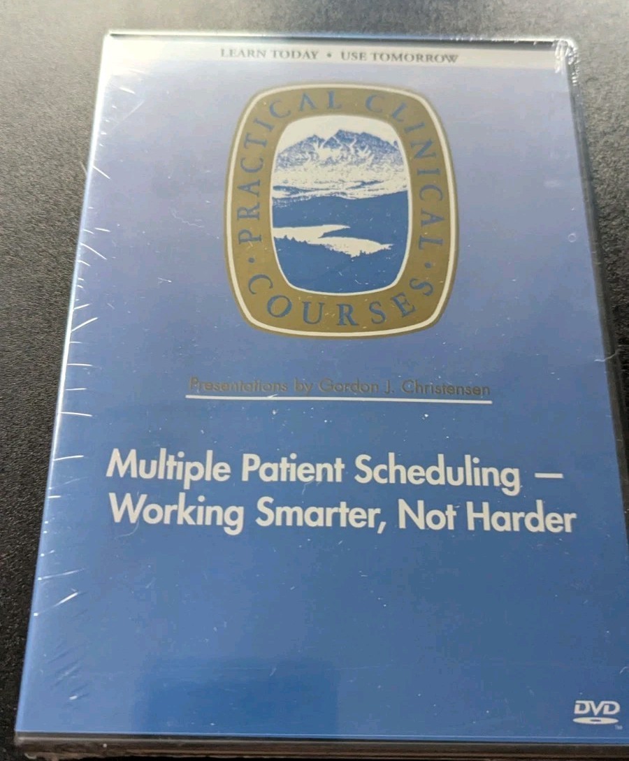 Multiple Patient Scheduling (V4794) Gordon Christensen PCC DVD