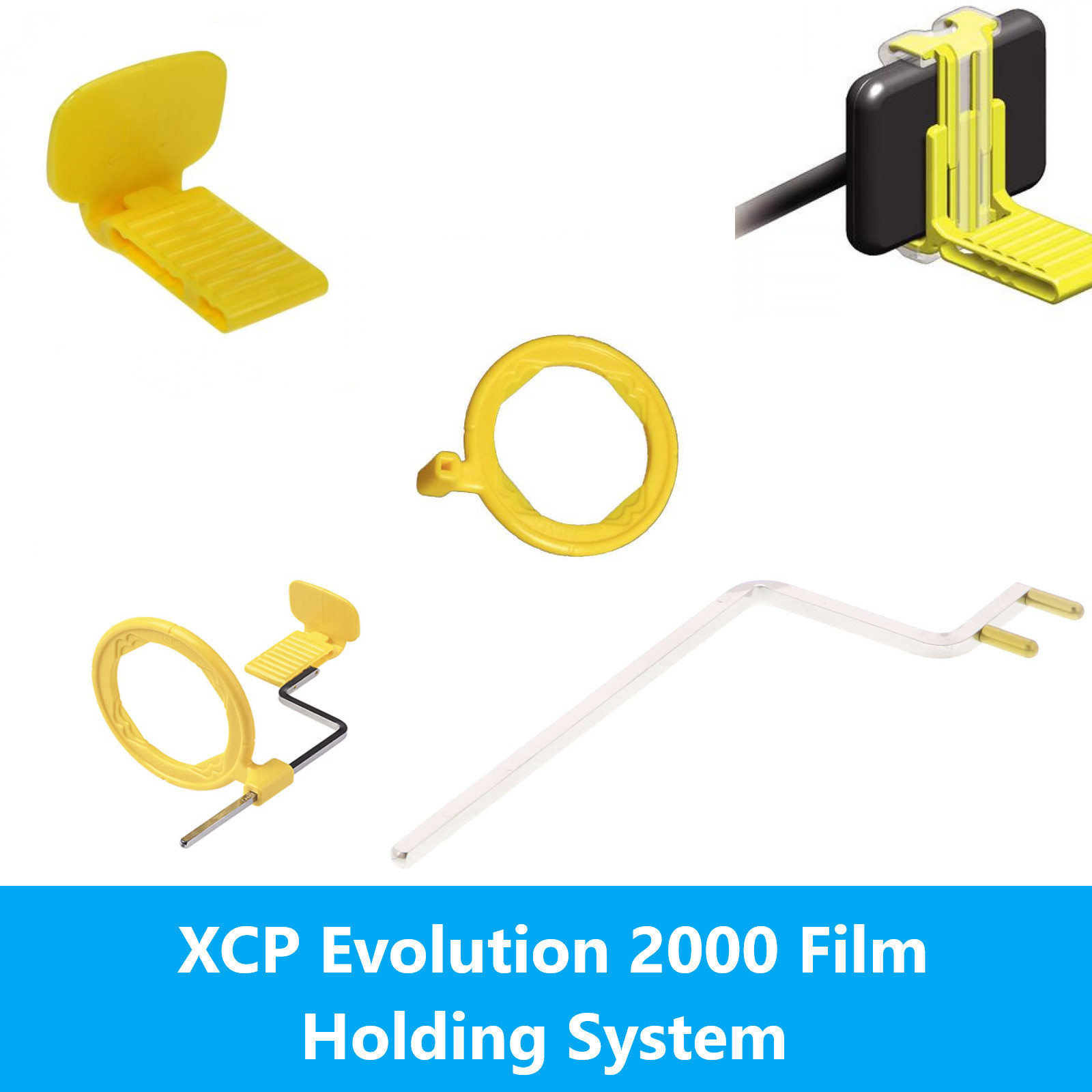 Dental XCP Evolution 2000 Posterior Kit: Arm, Aiming Ring, Biteblock Yellow