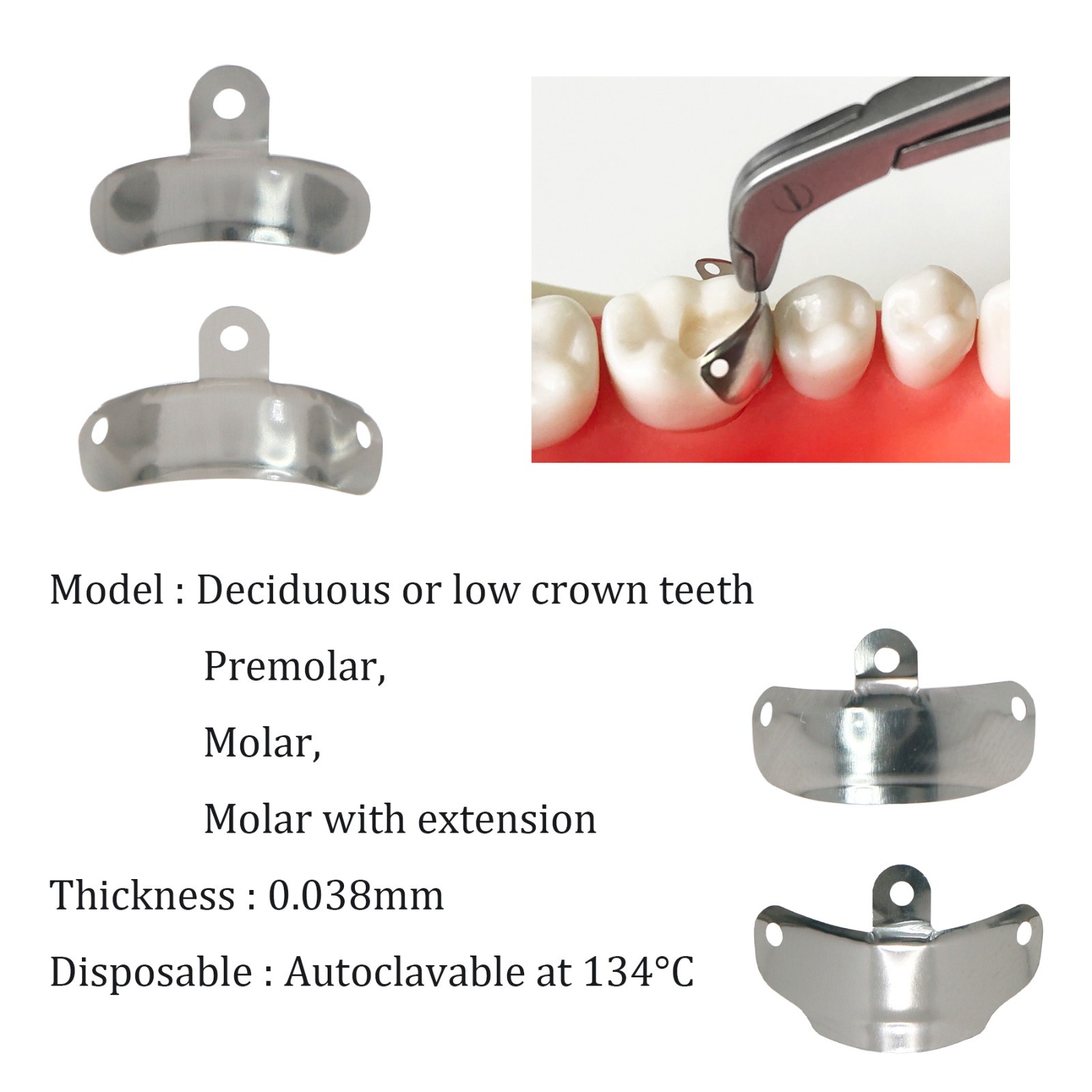 Garrison Palodent V3 Compatible Sectional Matrix Ring & Clamp Set Dental