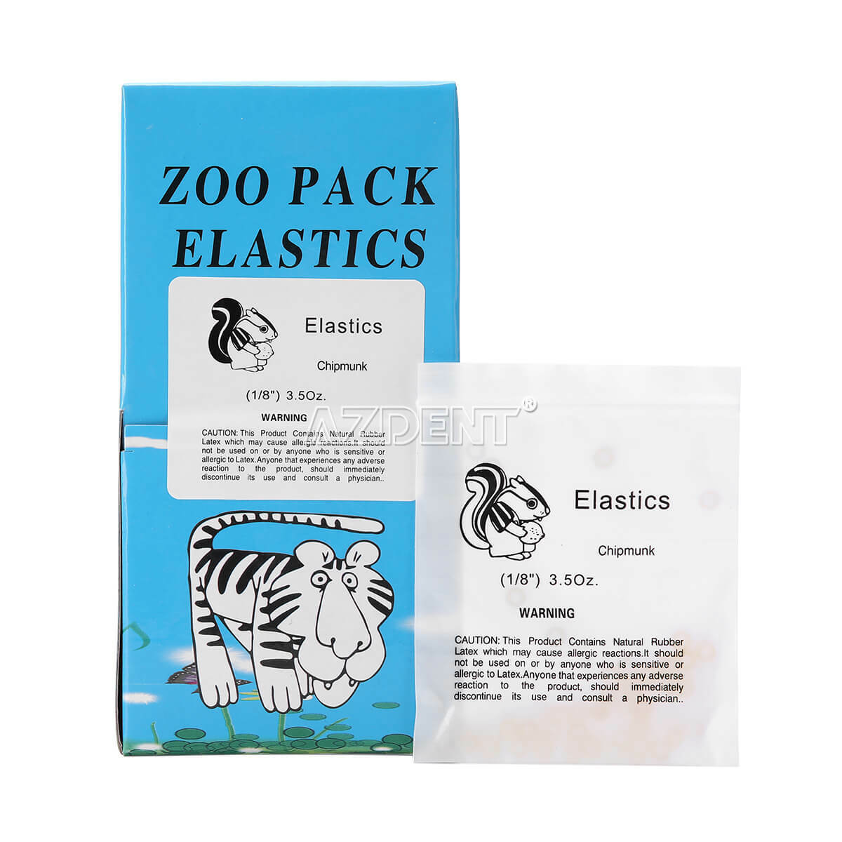 AZDENT Dental Ortho Elastics Latex Braces Orthodontic Rubber Bands 5000Pcs/box