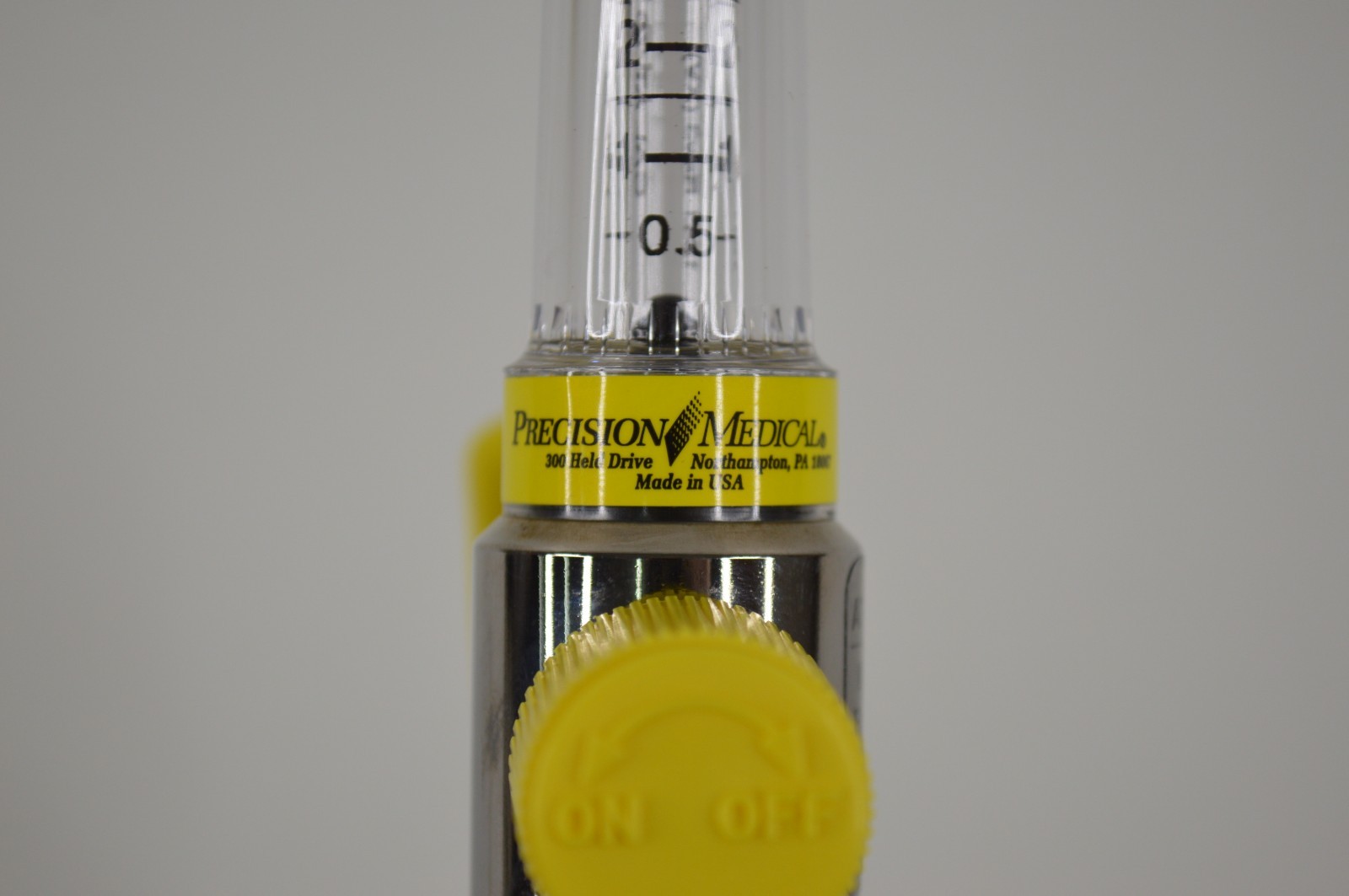 BRAND NEW Precision Medical 1MFA Medical Air Flow Meter 0.5-15 LPM Chrome