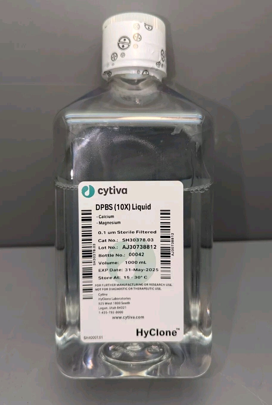 Cytiva HyClone DPBS (10X) Liquid 1000ml Cat. # SH30378.03