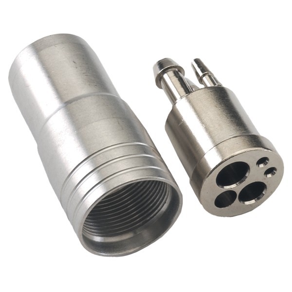 DENTAL HANDPIECE 4 HOLE METAL CONNECTOR AND NUT COUPLER DCI #120T