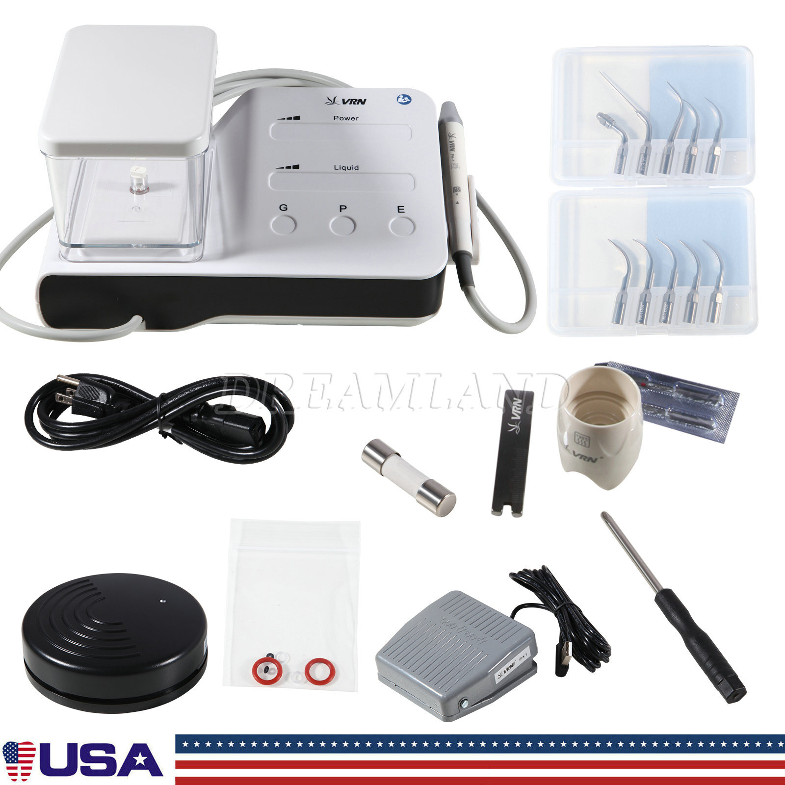 Dental Ultrasonic Scaler Scaling Perio Endo &LED Handpiece for EMS Woodpecker