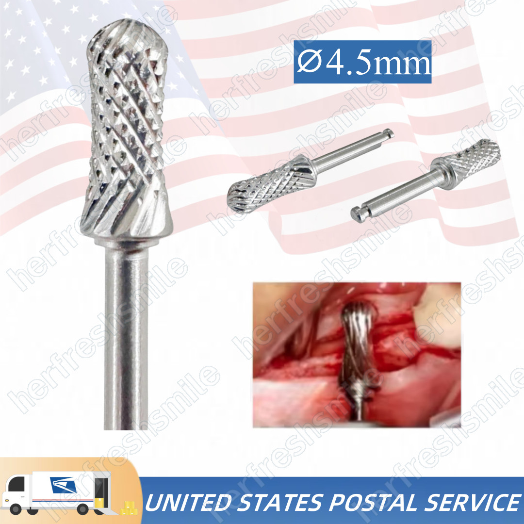 ⌀4.5mm Dental Bone Trimming Drill Sculpte Crest Remover Ridge Contouring Bur USA