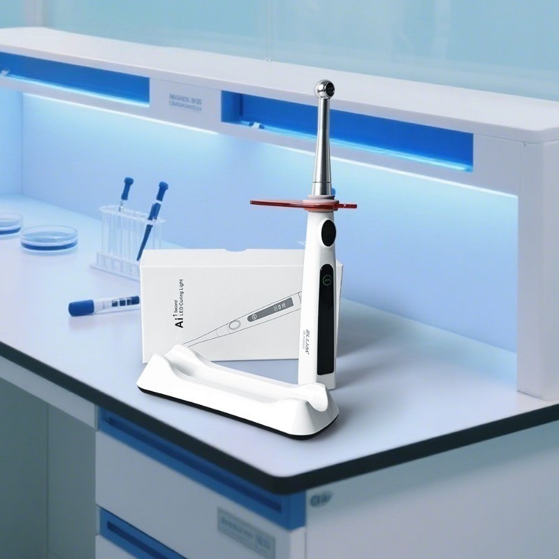 Dental Light Cure Lamp Cordless Metal Head LED 1S Dental Curing Light 4 Modes