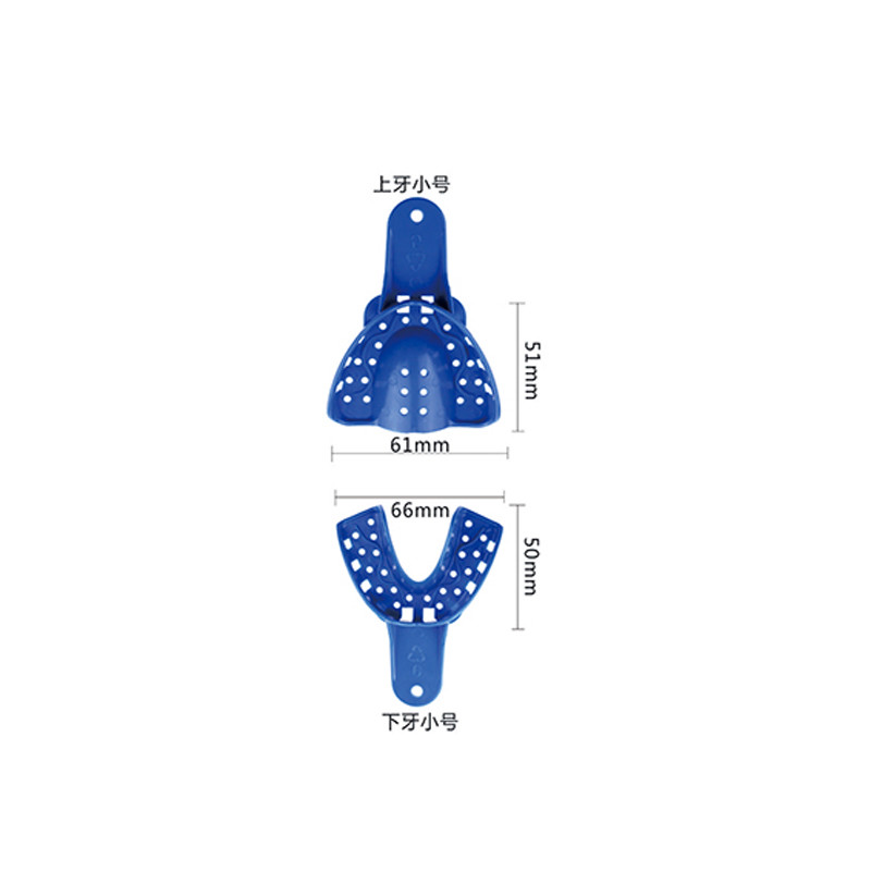 12 Pcs Dental Impression Trays Perforated Plastic Autoclavable Trays EASYINSMILE