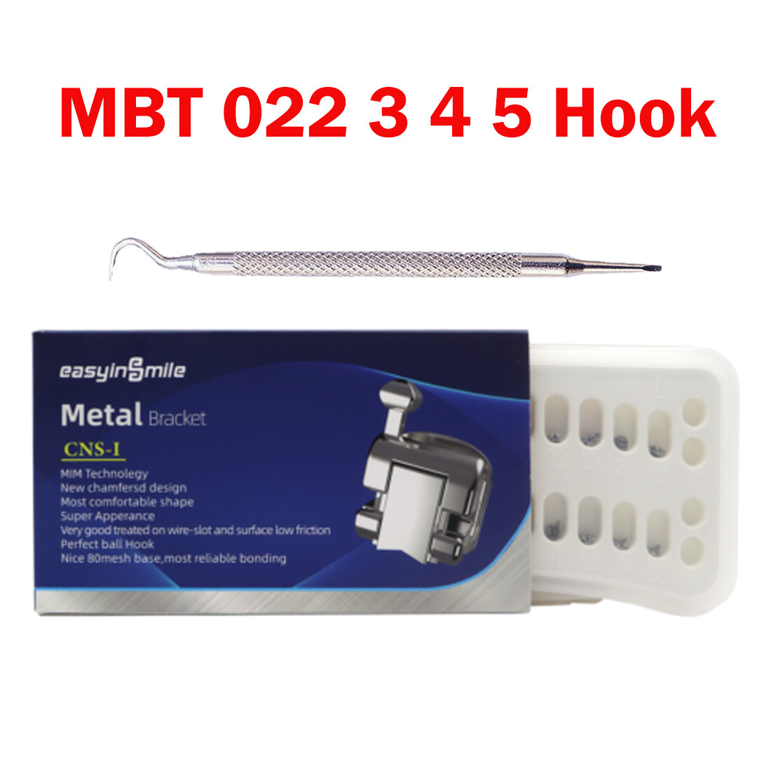 Dental Orthodontic Brackets Passive Self-ligating MINI Metal Braces ROTH/MBT 022