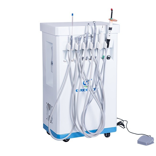 Dental Delivery Cart Unit GU-P209 with Air Compressor LED Curing Light Scaler 4H