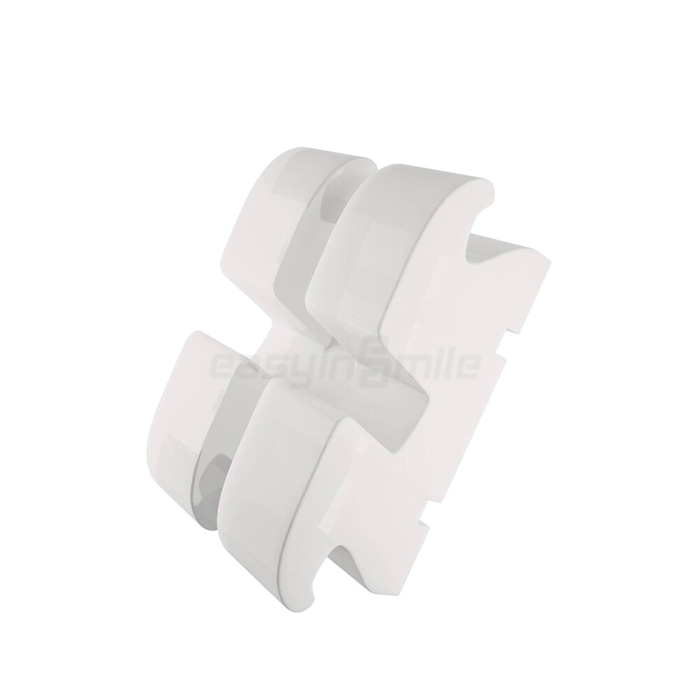1/10Pk Orthodontic Ceramic Brackets Roth/MBT 022 3/345 Hooks Dental Clear Braces