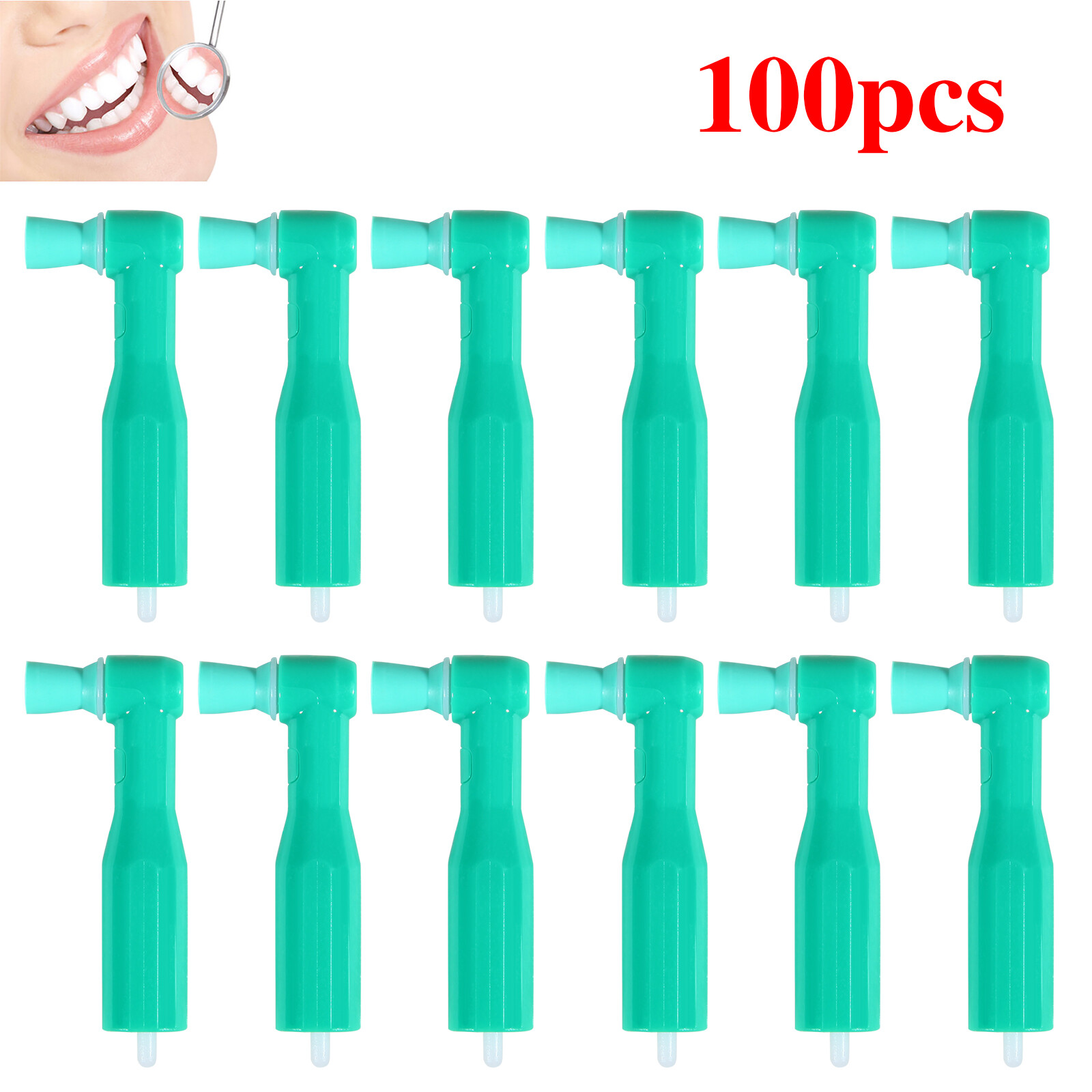 100 pcs Dental Disposable Prophy Angles Soft Top Quality Money back guarantee!