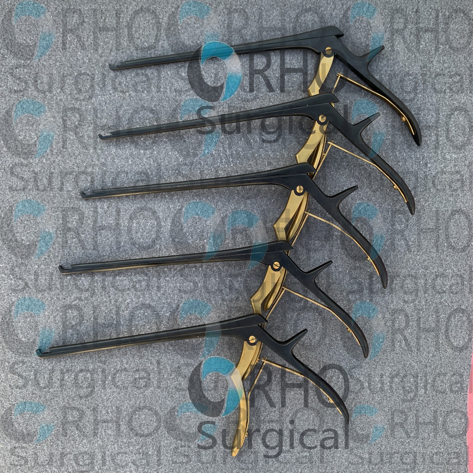 5 Premium German Kerrison Rongeurs 8″ 1,2,3,4,5mm up 45 Orthopedic Instruments