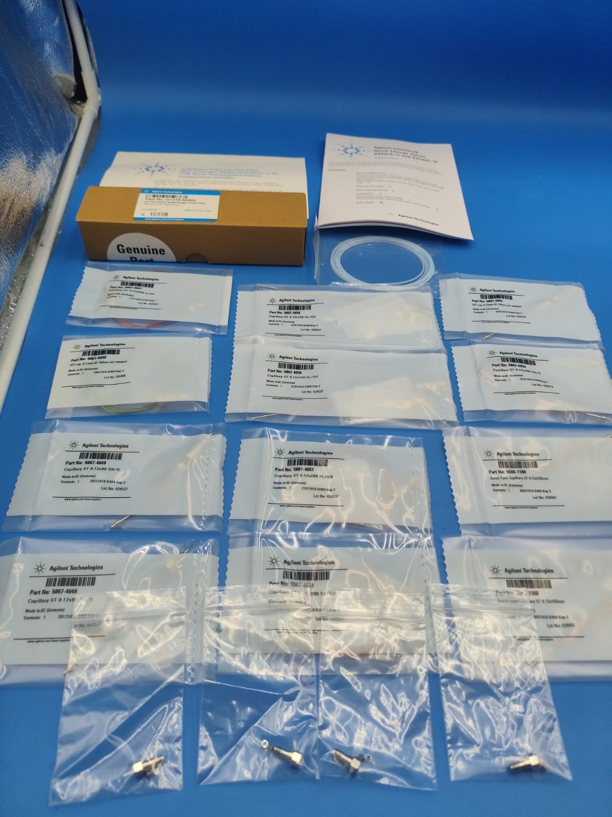 5067-4250 Capillary kit 0.12 mm id stainless steel with 1290 Heat Exchanger