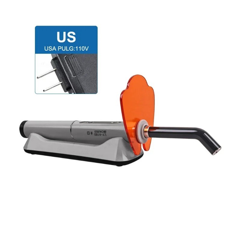 Wireless Dental Light Curing Machine 1s/2mm Resin Curing Light 800-2400mW/cm²