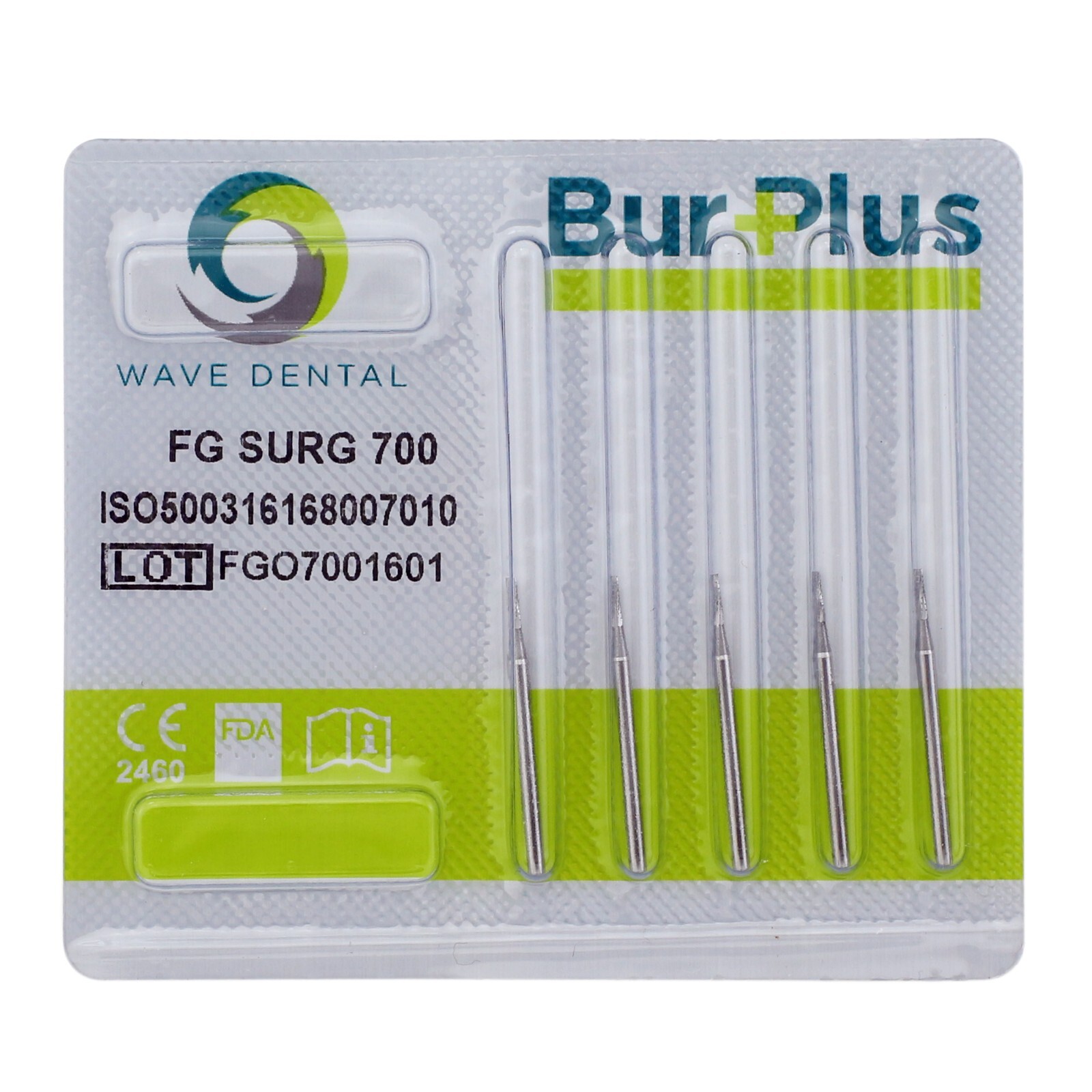 Wave Dental Surgical Length Bur Taper Fissure Carbide FGOS FG SL 25mm 702 702L