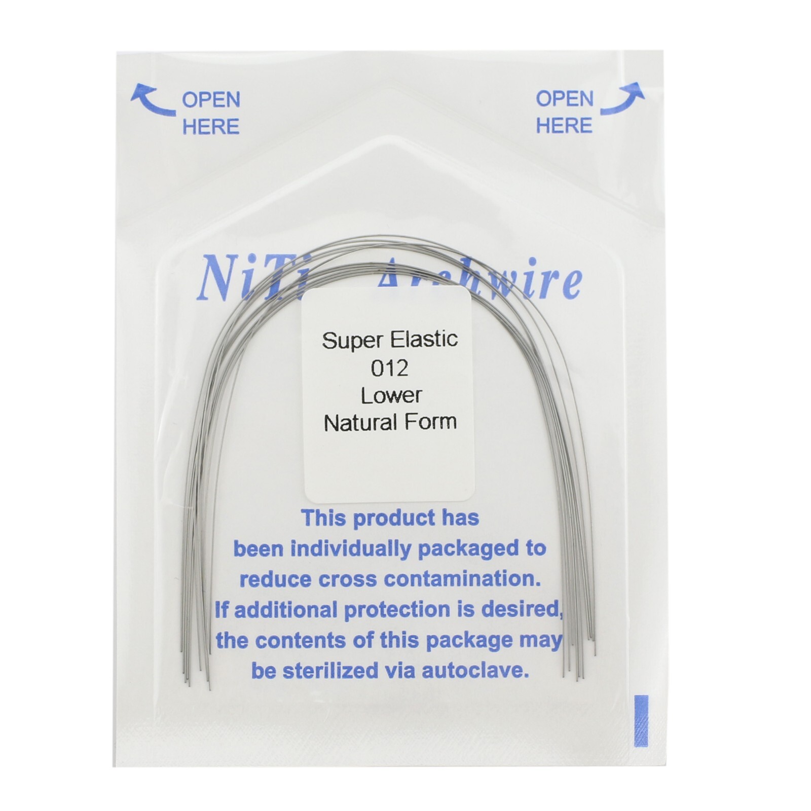 100PCS Dental Orthodontic Arch Wire Niti Natural Form Round Rectangular 16×22 14