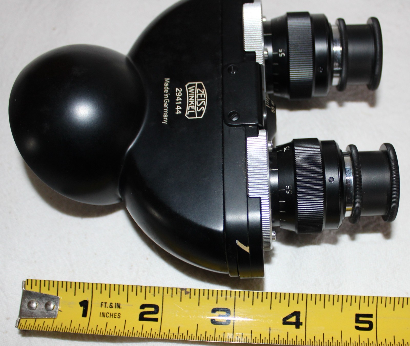 1930’s ZEISS INCLINED BINOCULAR TUBE 294144 + UNKNOWN ZEISS ATTACHMENT
