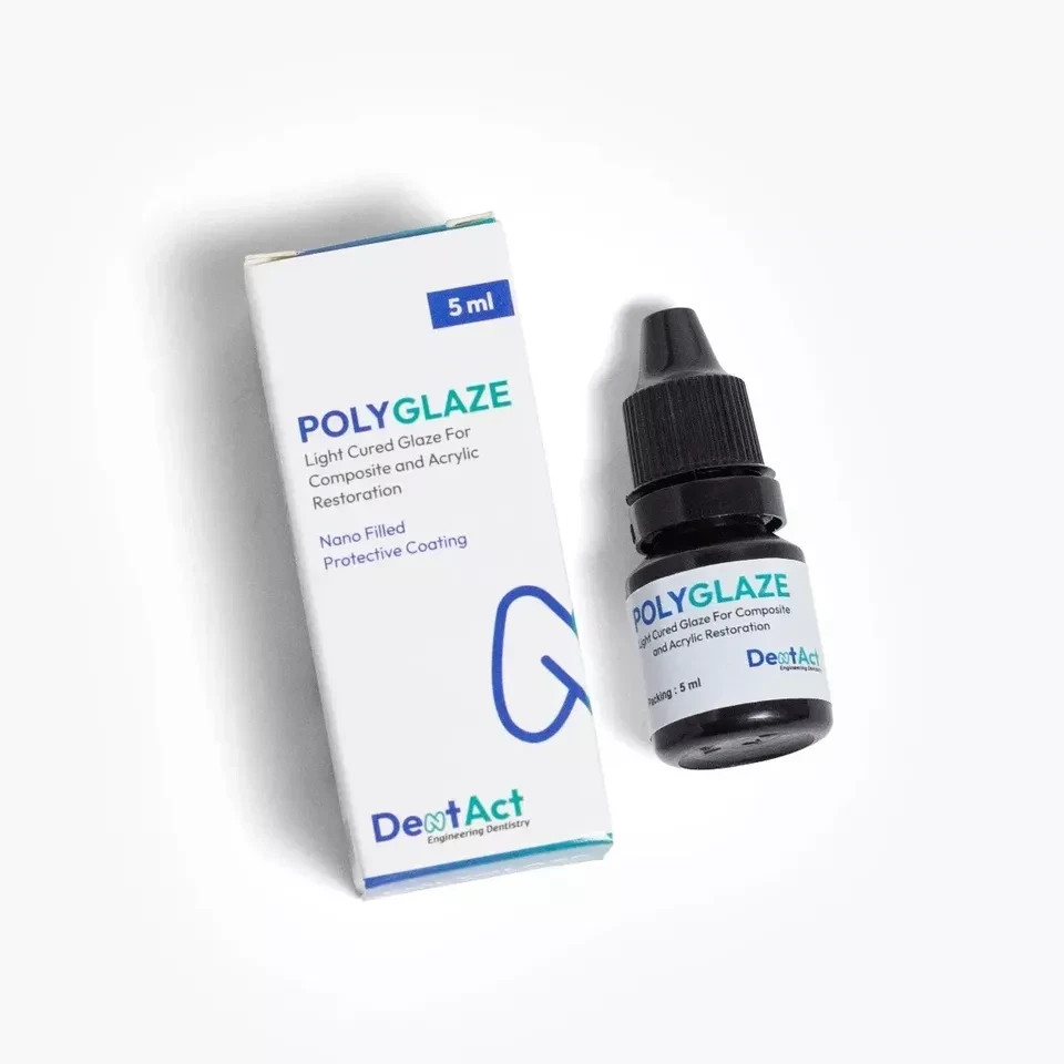 DentAct PolyGlaze Light Glaze For Composite and Acrylic RestorationCured FREE F