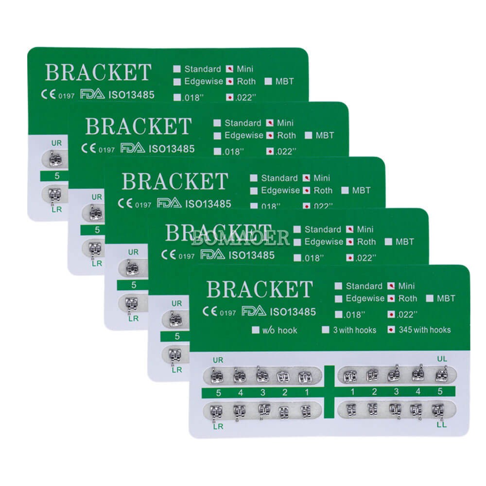 30 Packs Dental Monoblock Metal Bracket Brace Mini MBT 022 345 Hooks 20Pcs/kit