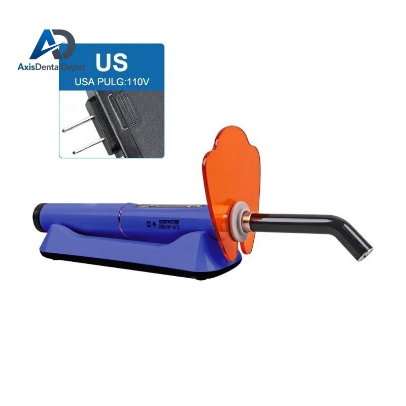 Wireless Dental Light Curing Machine 1s/2mm Resin Curing Light 800-2400mW/cm²