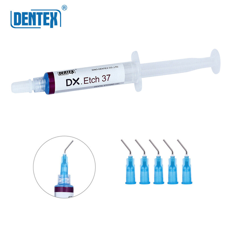 10 Pcs Dentex Dental Etching Gel 37% Acid Etchant Gel 5ml/syringe Free Shipping