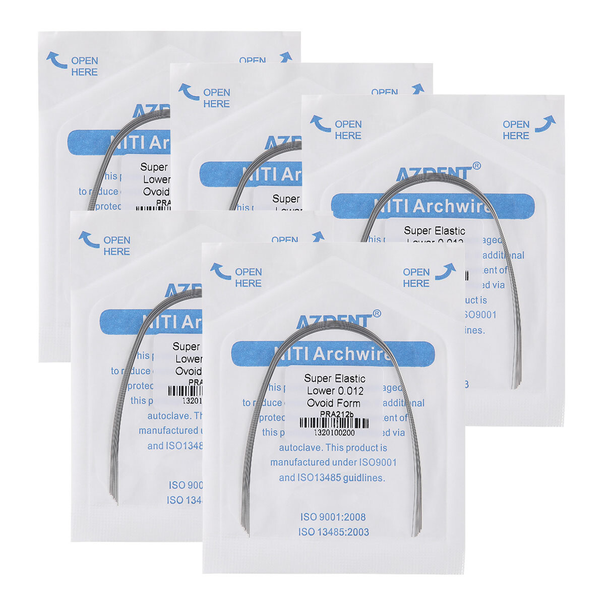 10pc AZDENT Dental Orthodontic Super Elastic Arch Wires Round 12/14/16/18/20