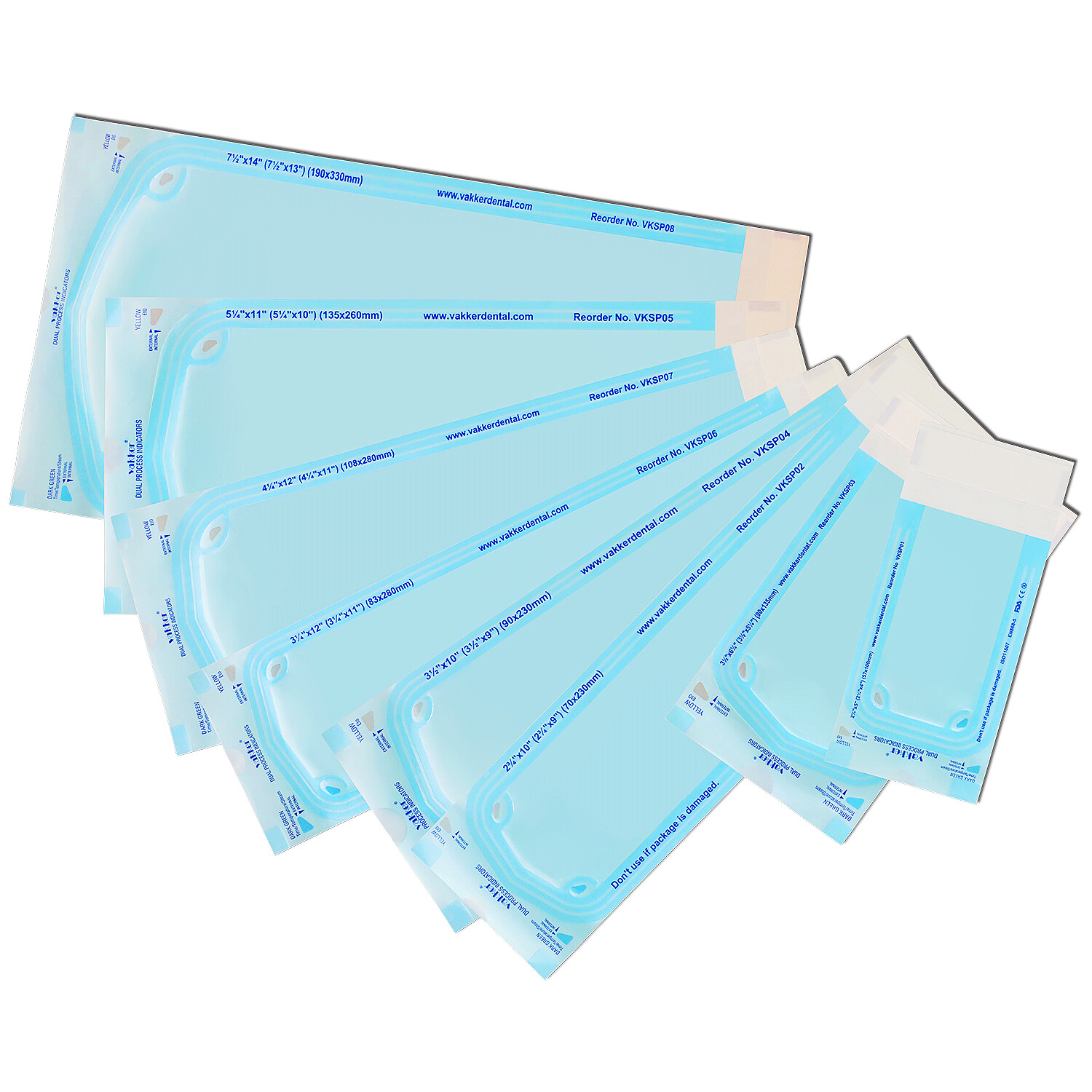 Self Sterilization Pouches Autoclave Sterilizer Bags Dental Medical Tattoo Nail