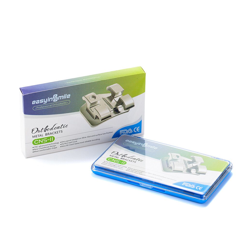 20Pcs Dental Orthodontic Brackets Braces Mini MBT Roth 022 345 Hooks Metal Mesh