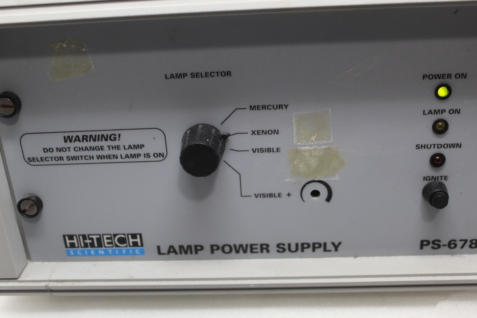 Hi-Tech Scientific PS-678 Lamp Power Supply Mercury Xenon Lab Equipment