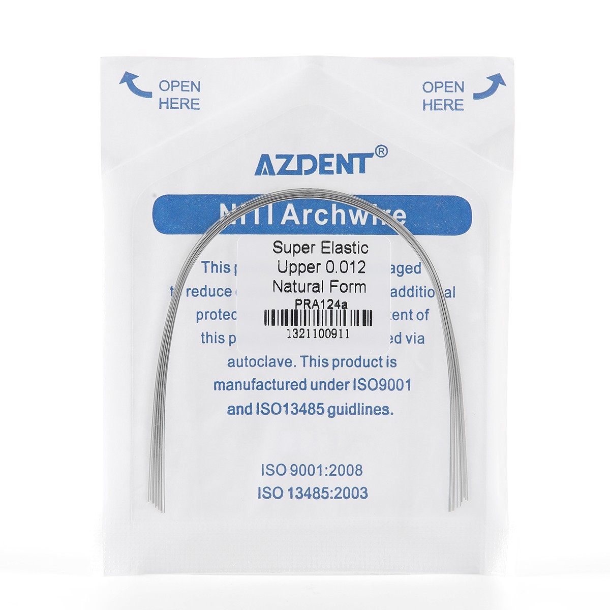 AZDENT Dental Orthodontic Niti Arch Wire Round Nature Form 10pcs/pack