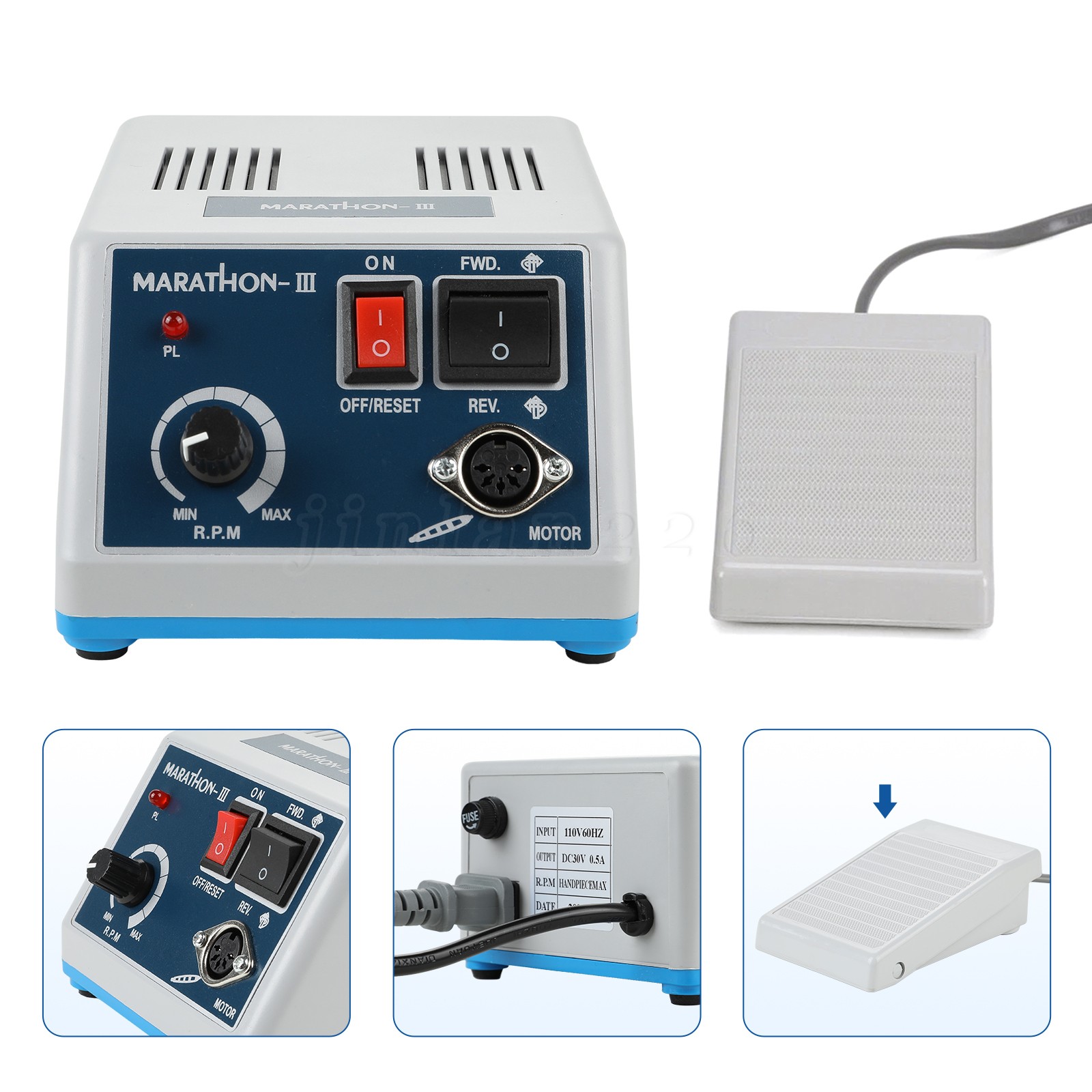 Dental Lab Marathon III Micromotor Polishing Handpiece Max 35K RPM Handpiece