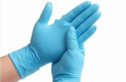 Nitrile Gloves 1 Case Synguard Blue Exam Nitrile Gloves Size Med 10 box 100