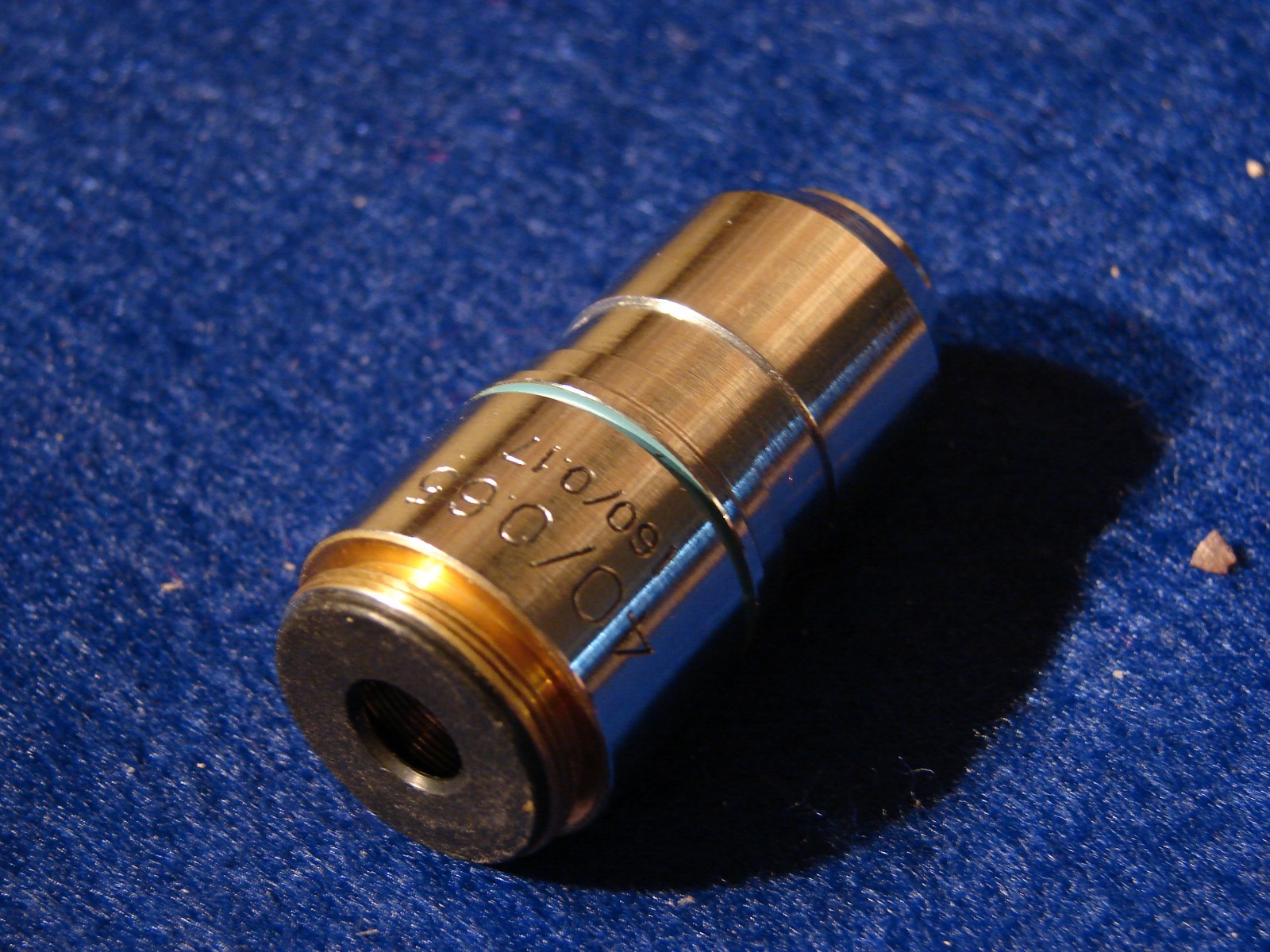 Microscope Objective in Excellent Condition, Unknown Manu, 40x 0.65 NA 180/0.17
