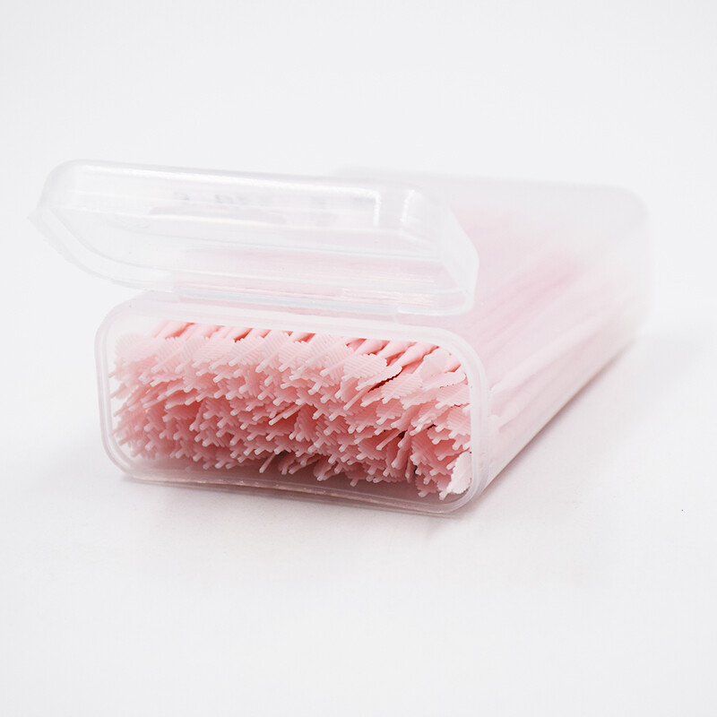 150 pcs/Box Dental Plastic Oral Picks Tooth Pick Interdental Brush 2 Heads Brush