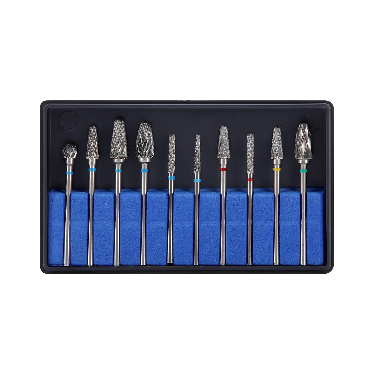 10 Pcs Dental Lab Polishing Bur Drills Tungsten Steel Carbide Burs Burrs 2.35MM