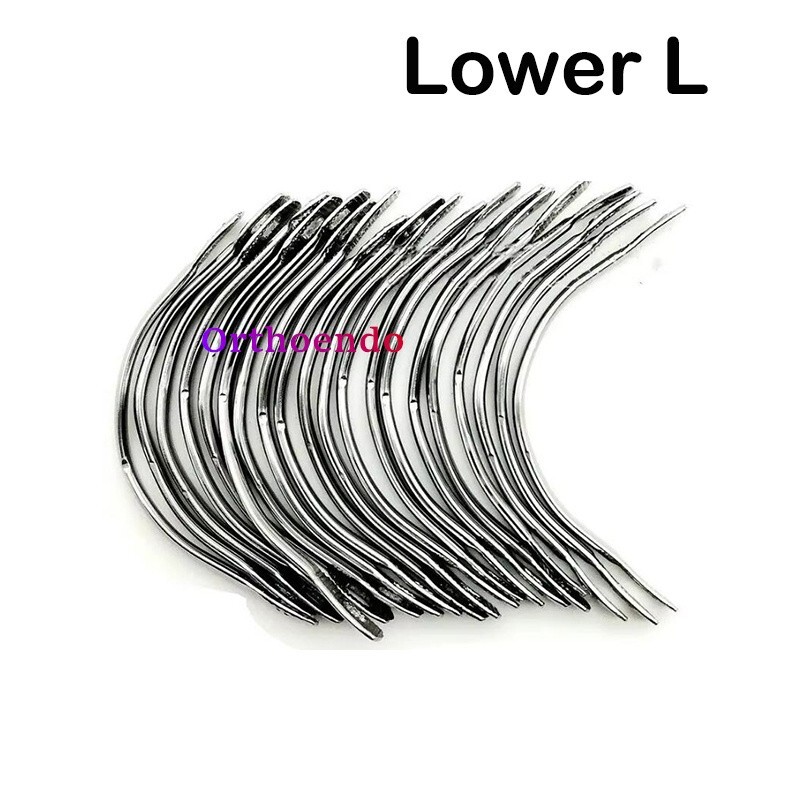 20Pcs/bag Dental Instrument Palatal Bar Lingual Bars Lower Upper Removable S/M/L