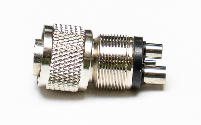 New Dental Handpiece Tubing Adapter Changer from 4 Hole tubing To 2 hole HP