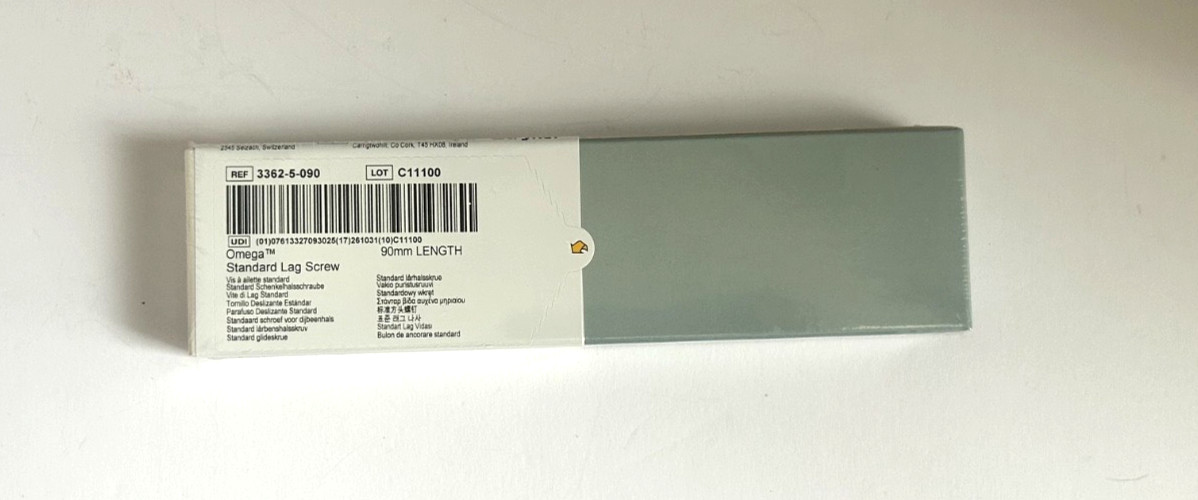 #NEW Stryker Omega Syst. Stand. Lag Screw,90mm Length (Exp.10/26) 3362-5-090
