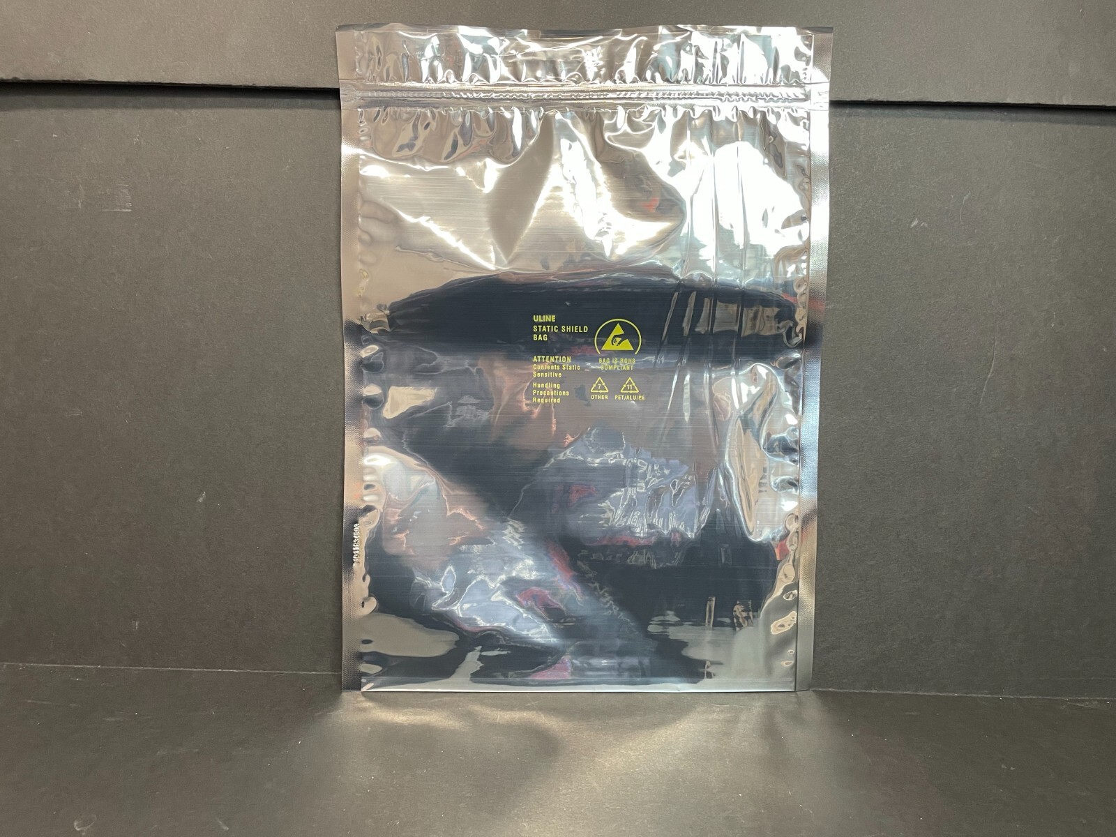 Uline Static Shield Bag Resealable 12 in. x 9 in. Pack of 60 Bags