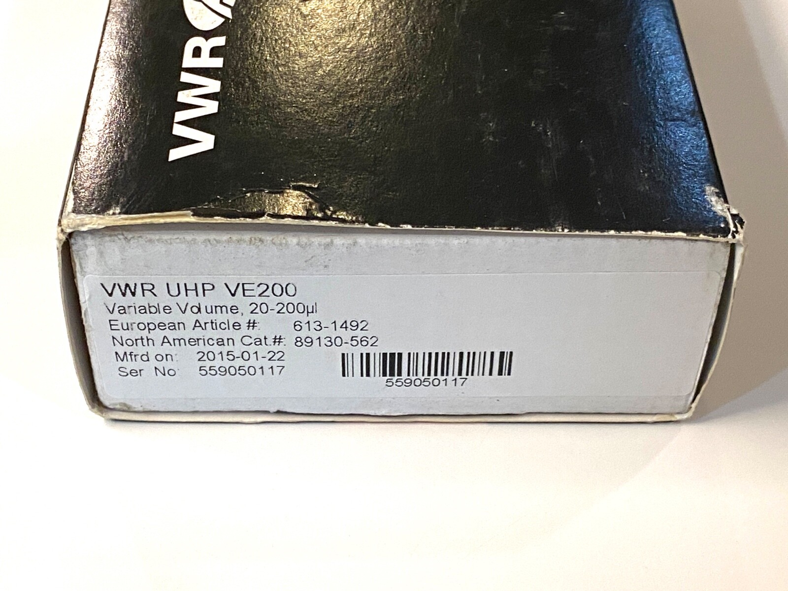 VWR UHP VE200 20-200 µL Ultra High-Performance Pipettor 89130-562 613-1492