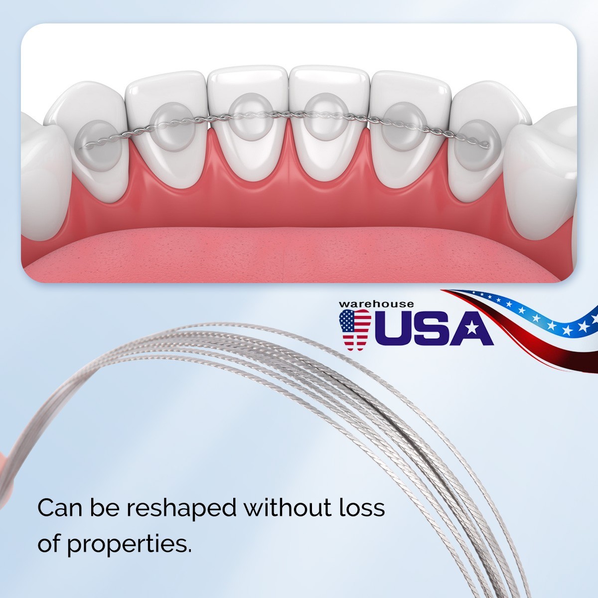 Dental Orthodontic Brackets Lingual Retainer Wire .010″x.028″/.010″x.032″ AZDENT