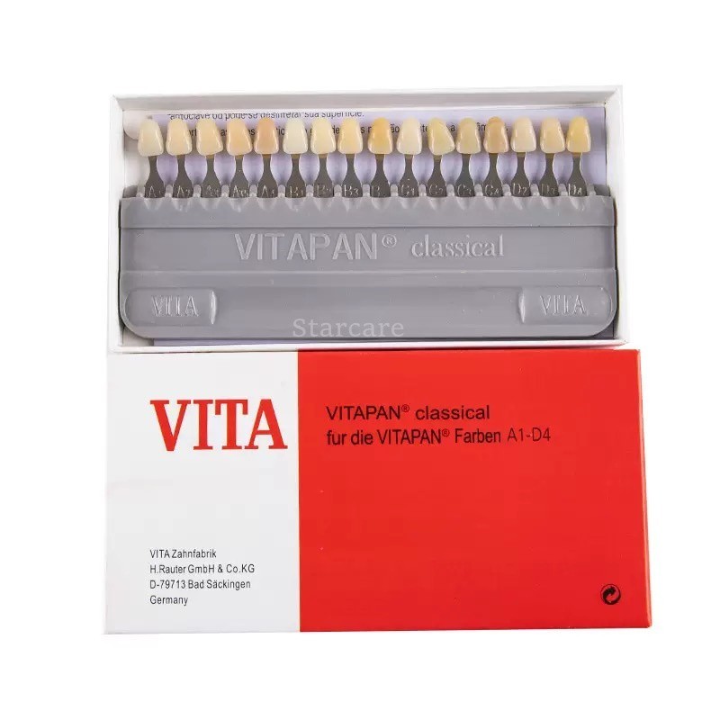 16 Colors Teeth Shade Guide Dental Materials For VITA A1-D4 Whitening Comparison