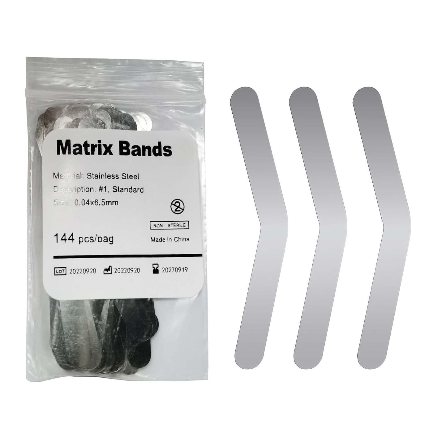 144x Matrix Band Tofflemire Type #1 .0001 .0002 #2 .0015 #3 #13 MOD Wide/Narrow
