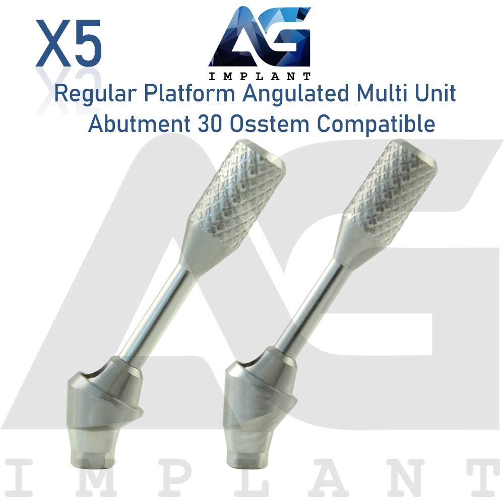 5 Angled Multi Unit 30° Titanium Fit Regular Platform Prosthetic 0sstem® TS Hex