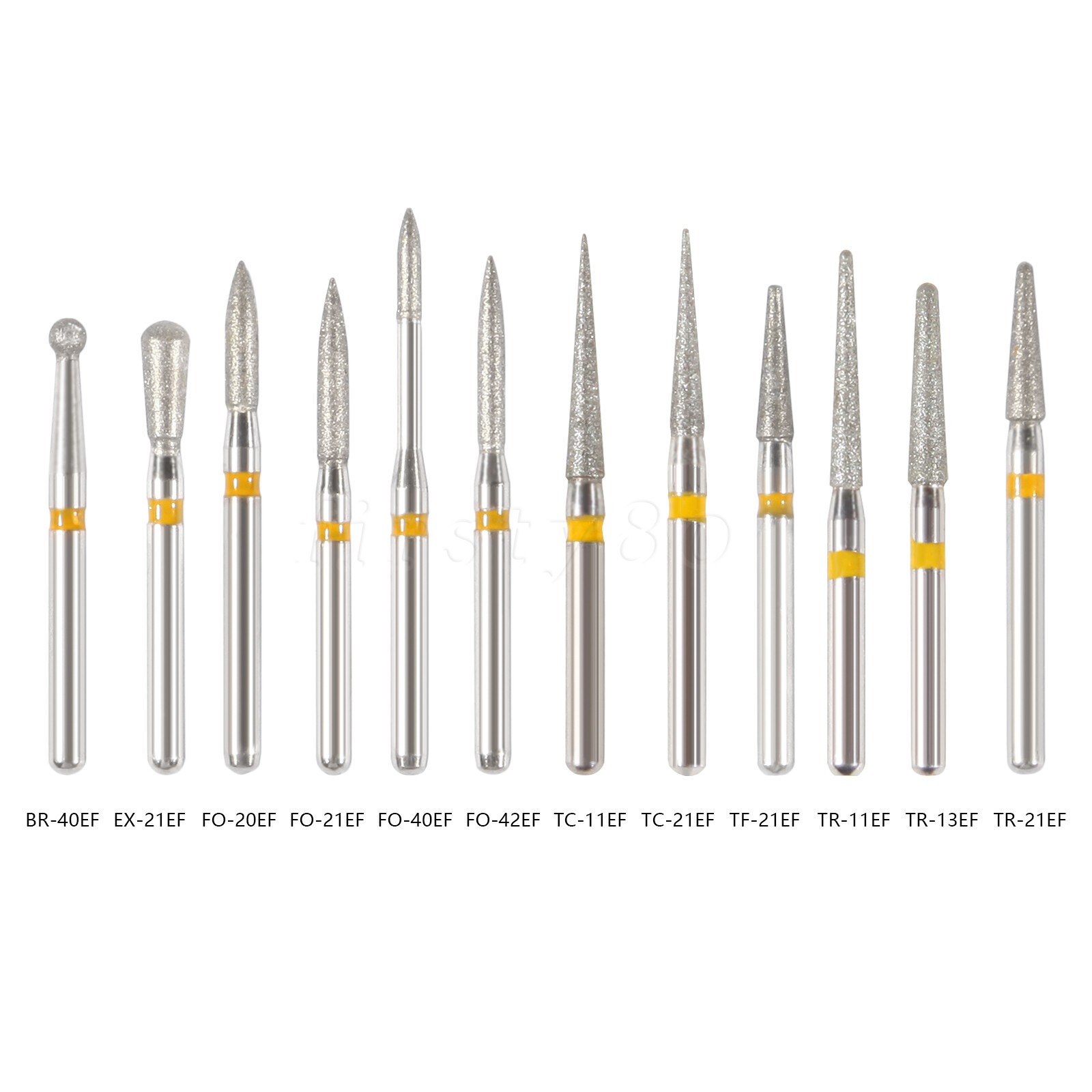 5Pcs/pack Dental Diamond Burs FG Needle Taper Fine Grit High Speed ns