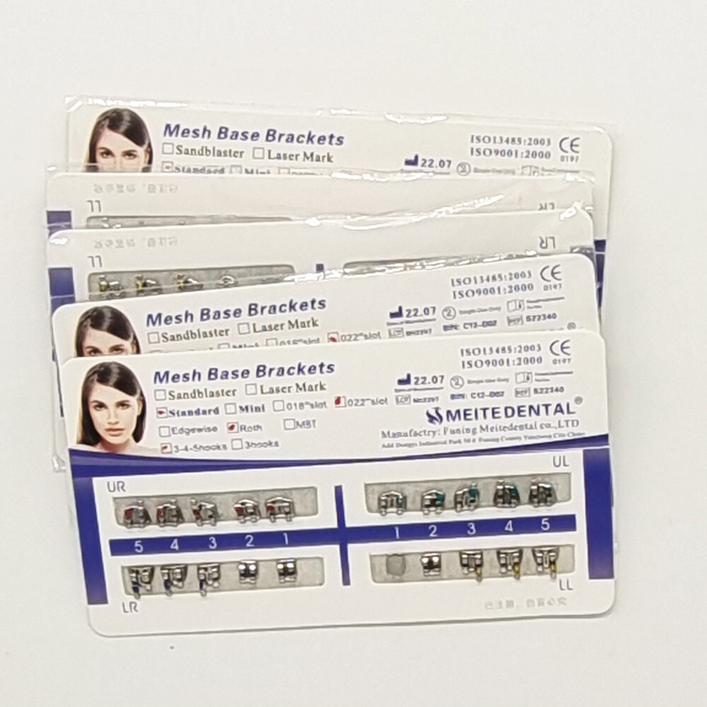 20pc/Kit Dental Orthodontic Bracket Braces Standard Roth .022 Hooks 3-4-5