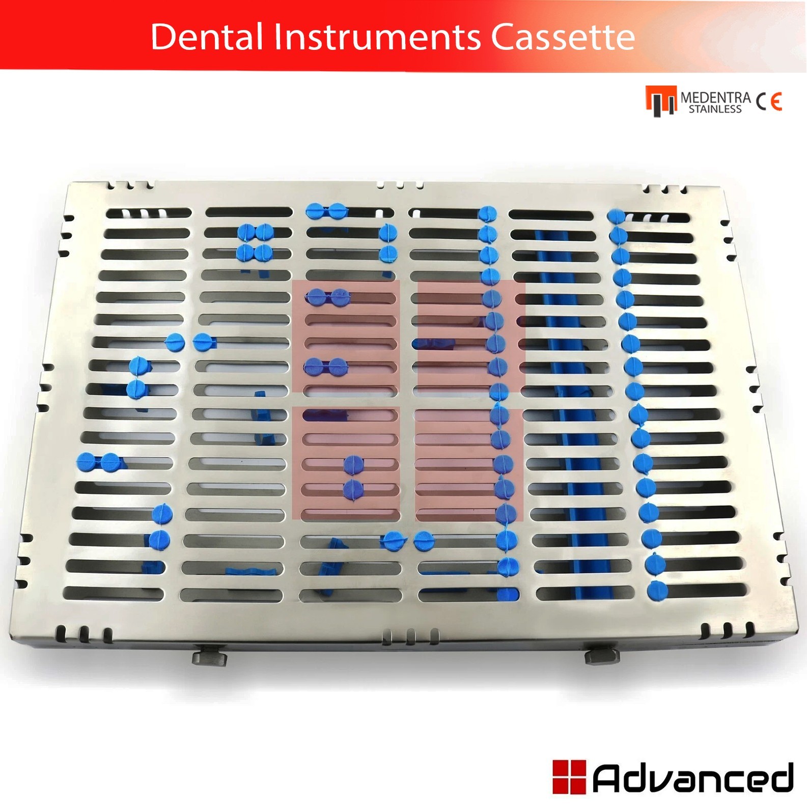 Surgical Dental Instruments Holding Cassette Detachable Large Sterilization