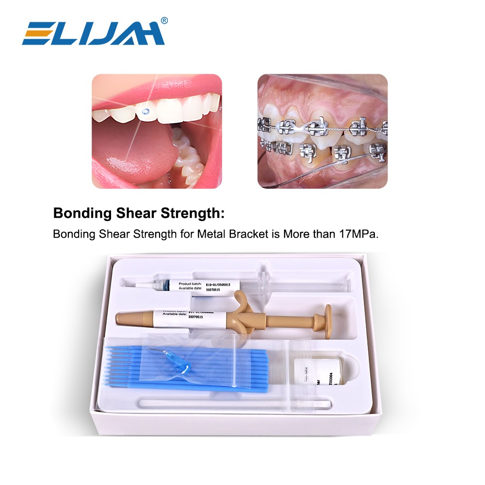 Dental Orthodontic Light Cure Adhesive Bonding Metal Bracket Etch Gel Braces New