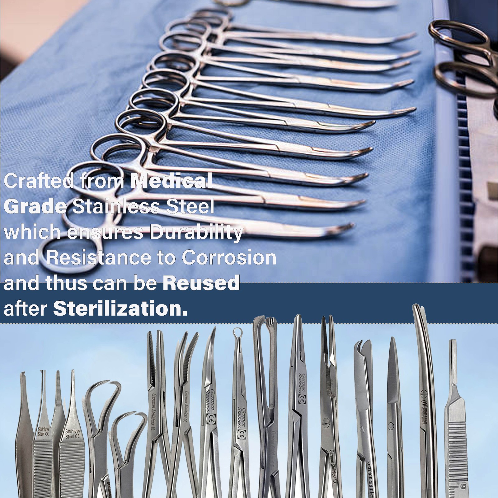 15Pc German Sutureless Vasectomy Set, Needle Holder Urology Surgical Instruments